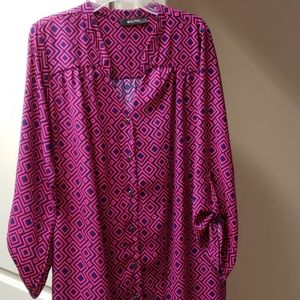 41 Hawthorn stitch fix blouse dress- Pink and Navy